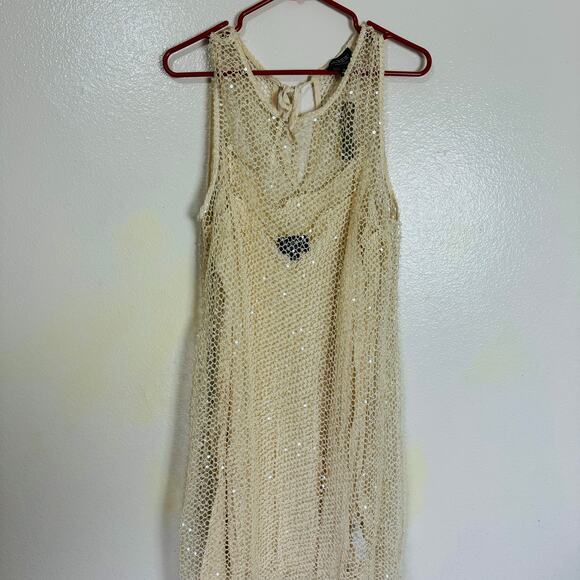 J Crew Collection Sheer Pearls Slip Going Out Event Dress US Women's XL New - Picture 4 of 10